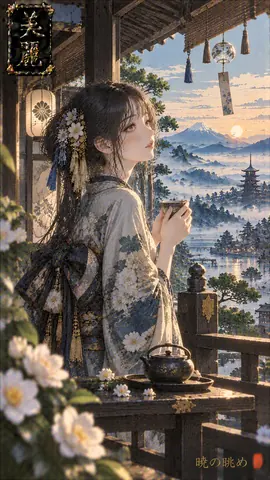 暁の湖畔、花霞の茶会 thumbnail