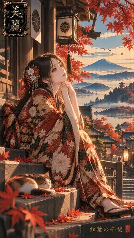 紅葉の午後、静寂の寺院 thumbnail