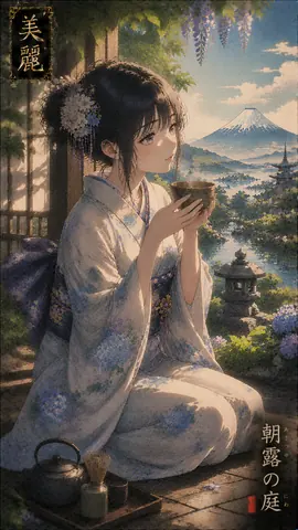 朝露の庭で味わう抹茶 thumbnail