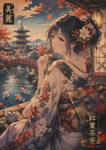 紅葉茶寮の秋景色 thumbnail