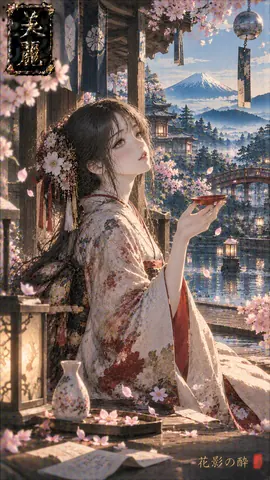 桜花に酔う、夢見の縁側 thumbnail