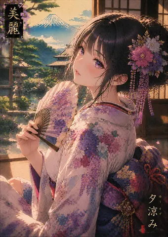 美麗、夕涼みの庭園美人 thumbnail