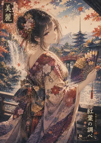 秋麗、滝と紅葉の舞姫 thumbnail