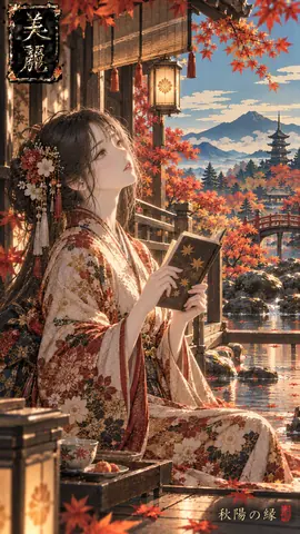 秋陽に佇む麗しき和装美人 thumbnail