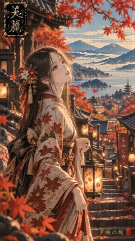 紅葉寺の夕映え坂 thumbnail