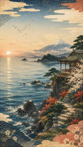 蒼海富嶽 ― 朝映えの岬 thumbnail