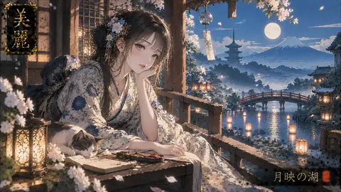 月明かりに咲く、湖畔の夢 thumbnail