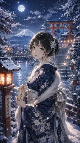雪夜の祈り、白雪稲荷神社 thumbnail