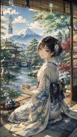 風鈴涼景 ― 富士を望む夏座敷 thumbnail