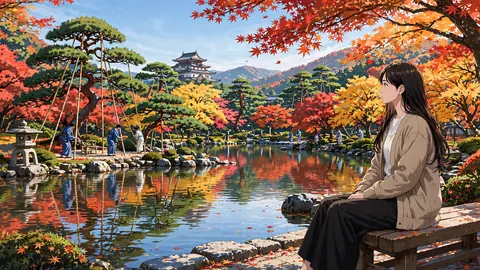 055_kenrokuen_autumn_bench thumbnail