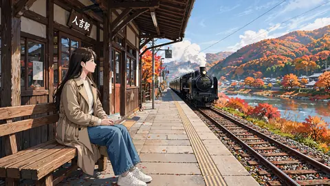 070_hitoyoshi_station_autumn thumbnail
