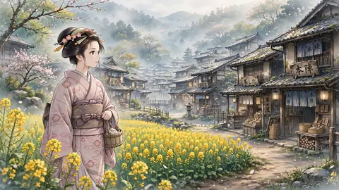 春の宿場町2 thumbnail