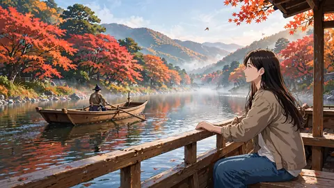 36_autumn_boat_river thumbnail