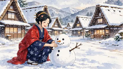 冬の白川郷 thumbnail
