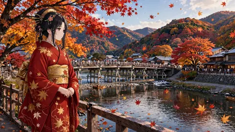 秋の嵐山・渡月橋 thumbnail