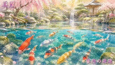桜庭の錦鯉と水中庭園 thumbnail