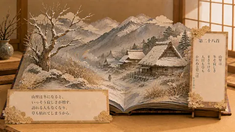 小倉百人一首028 thumbnail
