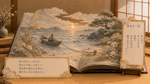 小倉百人一首093 thumbnail