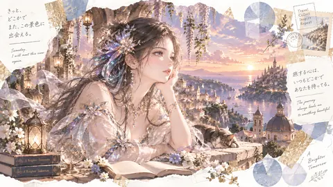 黄昏の海辺と旅する心 thumbnail