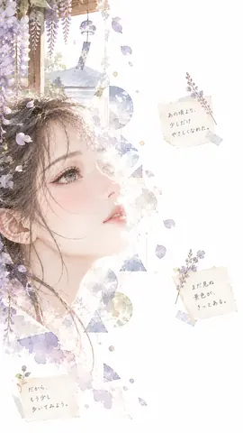 夢幻の藤花と風鈴、希望の余白 thumbnail