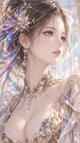 虹彩の花飾りを纏う幻想の令嬢 thumbnail