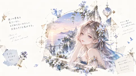 夢見る銀髪姫と海辺の幻想都市 thumbnail