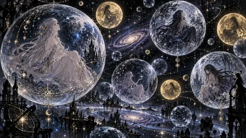幻想宇宙の星々と水晶の女神たち thumbnail