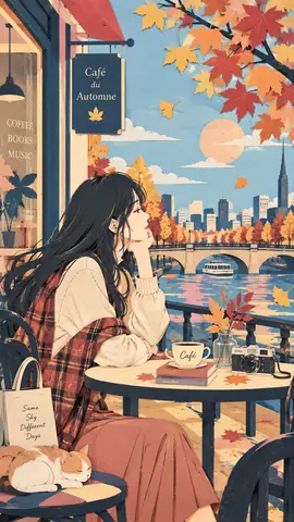秋色リバーサイドカフェの午後 thumbnail
