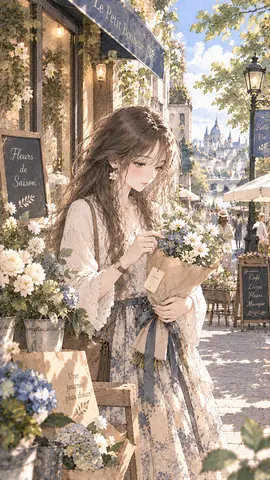 花とカフェの優しい街角 thumbnail