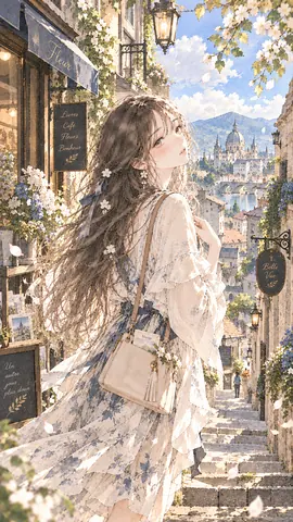 花咲く街角の旅人 thumbnail