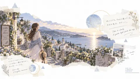やさしい光、海辺の村と旅する朝 thumbnail
