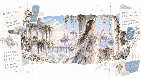 朝の光に包まれる天空庭園 thumbnail