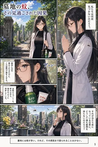 墓地の蚊と静かな危険1 thumbnail