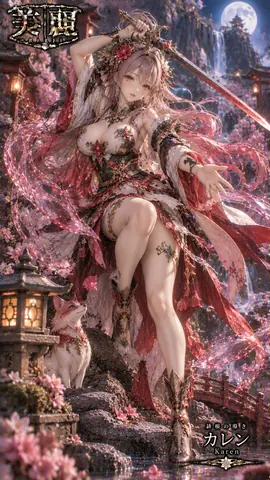月夜に舞う緋桜の剣姫 thumbnail