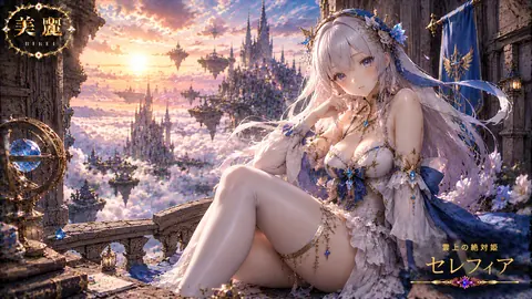 雲上の絶対姫セレフィア夕景図 thumbnail