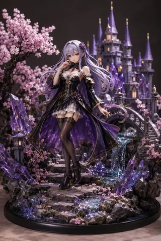 紫の魔女と桜の城庭園 thumbnail