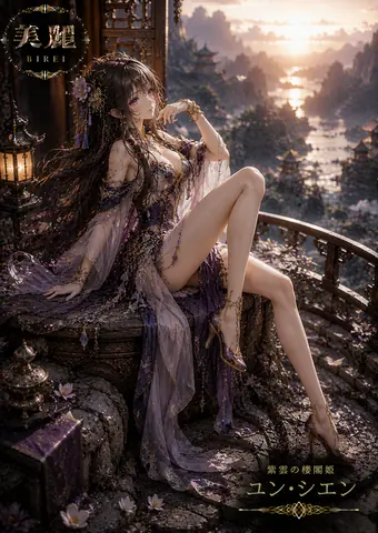 紫雲の楼閣姫、夕映えの幻想庭園 thumbnail