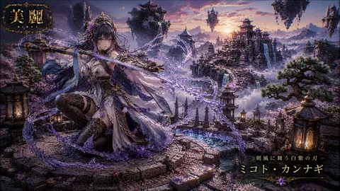 紫電舞う幻想神殿の巫女剣士 thumbnail