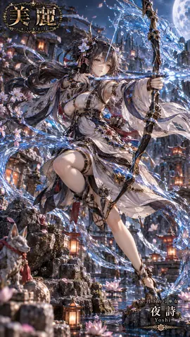 月下の弓巫女と水龍 thumbnail