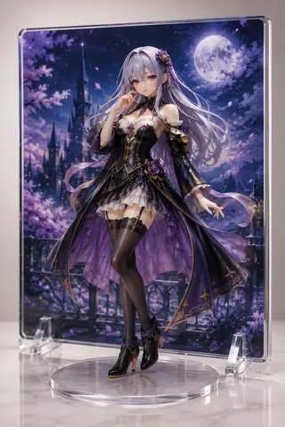 月夜の紫幻影フィギュアディオラマ thumbnail