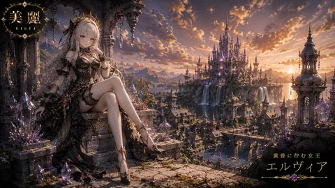 黄昏に佇む白銀の女王 thumbnail