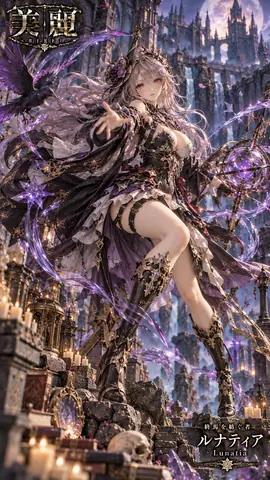 月夜に佇む幻想の魔女ルナティア thumbnail