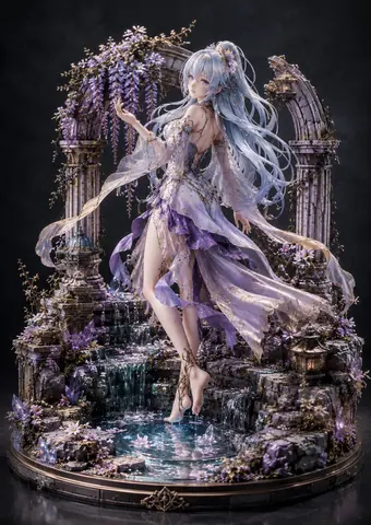 紫水晶の廃墟に佇む幻想姫 thumbnail