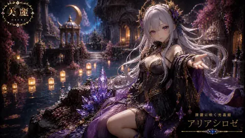 水晶と灯籠の幻想庭園女神 thumbnail