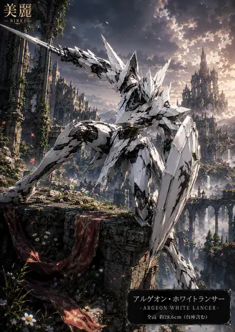 白銀騎士メカ、幻想廃墟の守護者 thumbnail