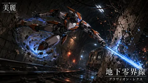 崩落地下鉄を駆ける蒼刃の機兵 thumbnail