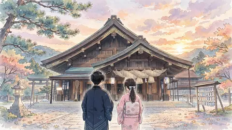 050_出雲大社夕日 thumbnail