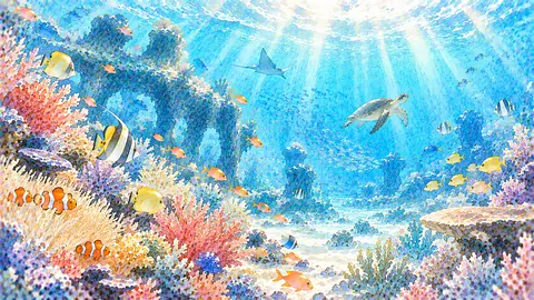 光あふれる幻想の珊瑚礁世界 thumbnail