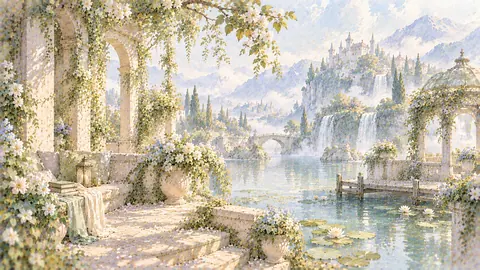 夢見る水辺の花咲く古庭園 thumbnail