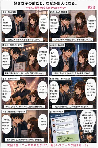 好きな子の前だと、なぜか別人になる33 thumbnail